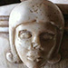 Detail from the edge of the baptismal font.
