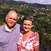 On the side of the Duomo with the hills of Barga behind us.