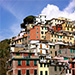 The main street of Riomaggiore begins at the sea.