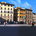 One panorama view of the Piazza della Signoria.