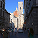 Down the street from the famous Basilica di Santa Maria del Fiore, Bapistry and Duomo. The contruction of ths Cathedral began in 1296. The dome was completed in 1436.