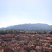 Panorama from the Guinigi Tower - overlooking Lucca and the mountains in the distance.